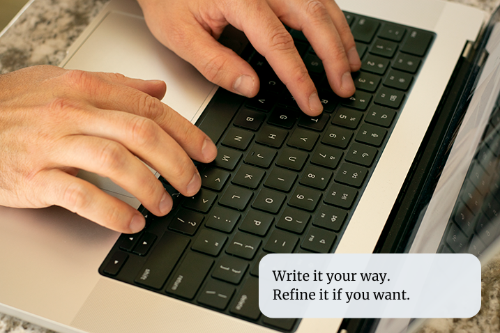 Write your stories first